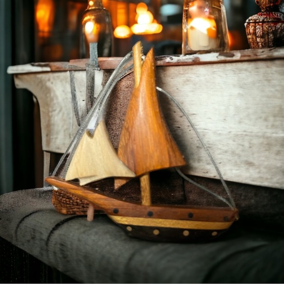 New! ☆ Balinese Handmade Sailship Pin For Bags, Clothes, Etc.! - Picture 2 of 10